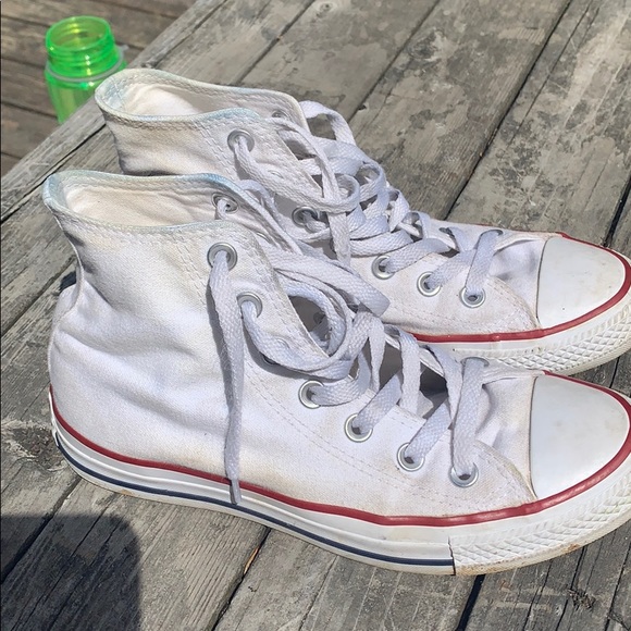 dirty white converse high tops